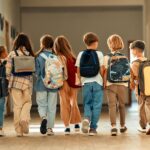 Children learning in a school classroom