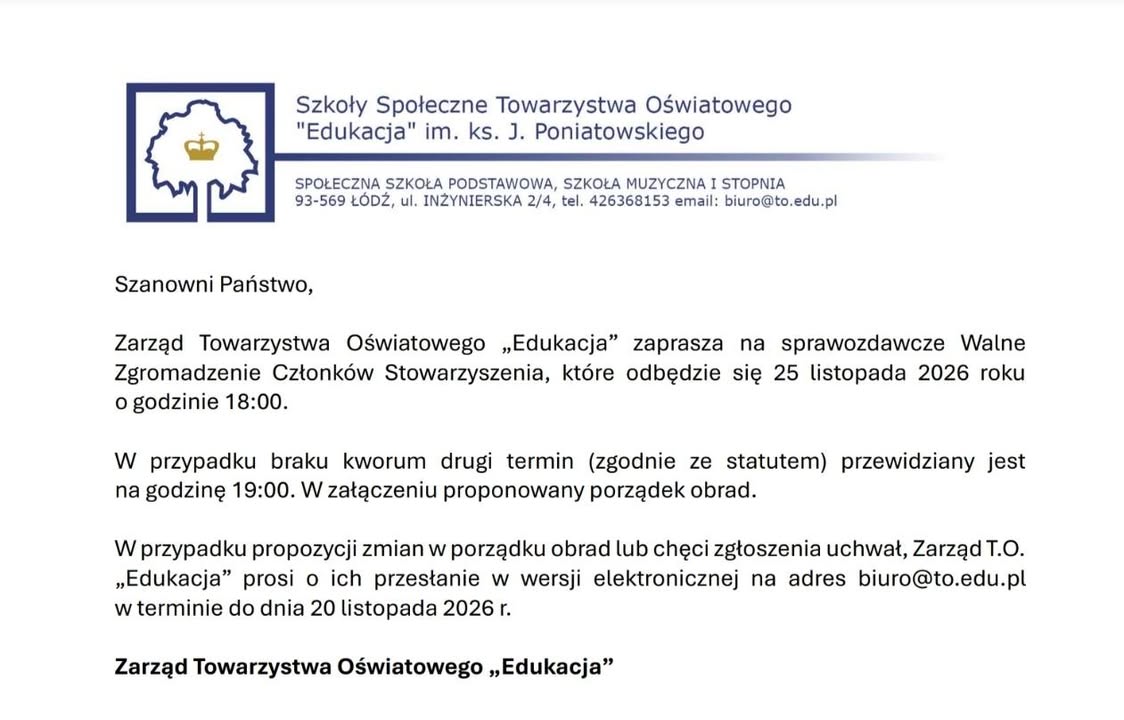 Szkoła Towarzystwa Oświatowego "Edukacja" Łódź Inżynierska